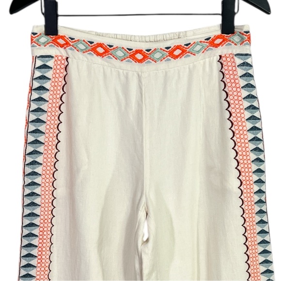 Anthropologie Islander Embroidered Pants Size US 0 - Picture 5 of 9